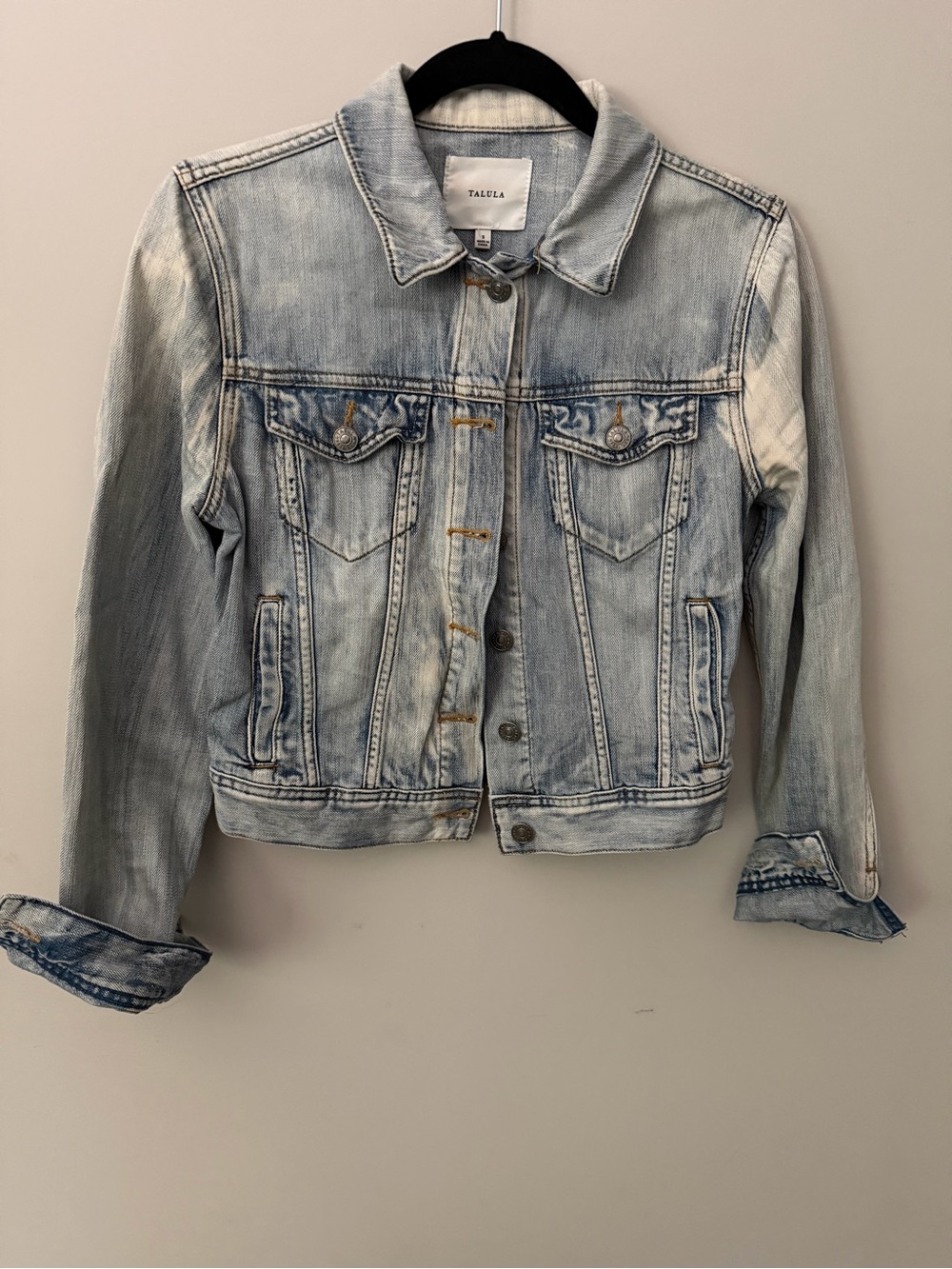 Talula Faded Light Blue Denim Jacket